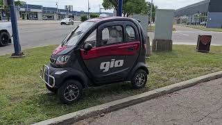 GIO AllSeason Enclosed Mobility Scooter Car [upl. by Ahsitram]