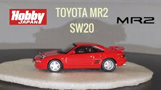 Hobby Japan Toyota MR2 SW20 Open Headlights Version Red [upl. by Tullus]