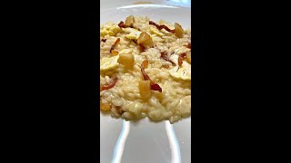 RISOTTO CAVOLFIORE E GUANCIALE per intenditori Shorts [upl. by Annaiuq]