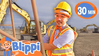 Excavator  Blippi Songs｜Kids Songs｜Trucks for Kids [upl. by Aidaas]