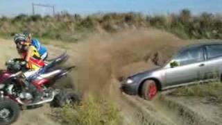 Honda Civic stuck and Raptor 700 playing [upl. by Varien]