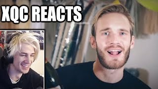 xQc Reacts To PewDiePie — Congratulations  with Chat [upl. by Ramu]