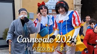 Biancaneve e i sette quotnanniquot  Carnevale di Palazzolo Acreide 2024 [upl. by Elleuqar786]