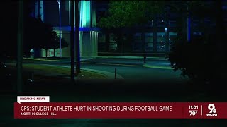 Cincinnati studentathlete injured in shooting during football game [upl. by Ainniz]