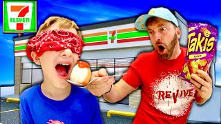 Father amp Son WEIRD FOOD TASTE TEST  Gas Station Foods [upl. by Yriek]