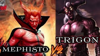 TRIGON  DC VS MEPHISTO  MCUWHO WILL WIN IN HINDI  Ellite comics and games battles [upl. by Ahsenid195]