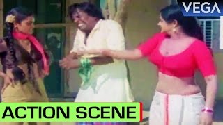 YGMahendran Saves Silk Smitha And Jayamalini  Imaigal Tamil Movie  Action Scene [upl. by Saxela]