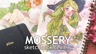 MOSSERY Sketchbook Review  Watercolor drawing [upl. by Nodyarg]