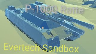 P1000 Ratte tank in evertech sandbox [upl. by Nyrak]