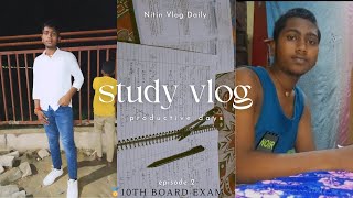 DAY2  STUDY VLOG COMPLETE MATHS AND SCIENCE CHAPTER 3NITIN VLOG DAILY [upl. by Nelleh772]