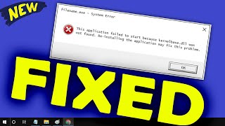 KernelBasedll Fix Windows 7 \ 8 \ 10  How to fix kernelbasedll error windows 10 Appcrash Error [upl. by Magel]