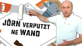 Wand verputzen leicht gemacht Putz zum Aufrollen im Test [upl. by Normand69]