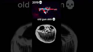 New gun skin🤡 vs old gun skin💀 freefire newshorts oldfreefire garenafreefire [upl. by Ueihtam]