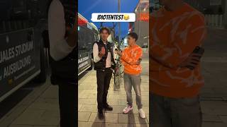 Idiotentest 😂 zluanx interview frankfurt funny [upl. by Pamella]