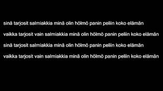 Musta lista Salmiakkia lyrics [upl. by Berey387]