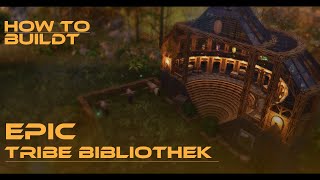 HOW TO BUILD an EPIC TRIBE BIBLIOTHEKLIBRARY in ARK SURVIVAL ASCENDED [upl. by Dorweiler]