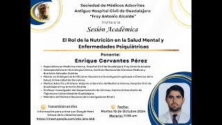 El Rol de la Nutrición en la Salud Mental y las Enfermedades Psiquiátricas [upl. by Enitsrik]