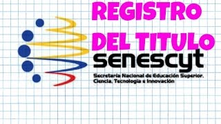 EMIGRAR A ECUADOR  REGISTRO SENESCYT DE TÍTULO PROFESIONAL  DIE Episodio 3 [upl. by Frick714]