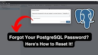 How to Reset Your PostgreSQL Password if Forgotten [upl. by Madaras]