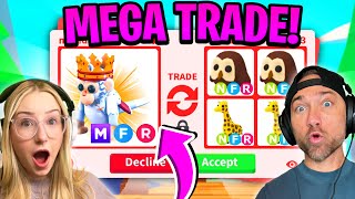 We Trade the ALL NEW MEGA ROYAL CAPUCHIN MONKEY in Adopt ME Roblox [upl. by Nivram]