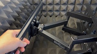 PERLESMITH Full Motion TV Wall Mount for 2665 inch TVs up to 99lbs Tilt Swivel Extension Unboxing [upl. by Ecneps]