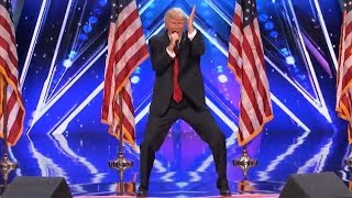 DONALD TRUMP Wins Again  Full Audition  Americas Got Talent 2017 [upl. by Somisareg]