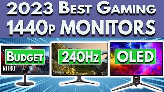 Best 1440p Gaming Monitor 2023  Budget 240Hz amp OLED 1440p Gaming Monitors [upl. by Stedt]