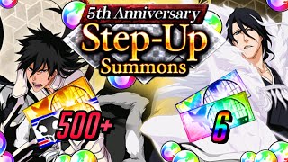 SUMMONING FOR 5TH ANNIVERSARY ICHIGO amp BYAKUYA Bleach Brave Souls [upl. by Trask123]