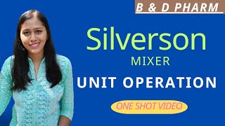 Silverson mixer homogeniser Pharmaceutics Malayalam Unit operationd pharm b pharm [upl. by Zerimar]