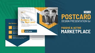 Postcard Design Presentation for Active amp Passive Marketplace  Part  02  vectstock [upl. by Agamemnon331]