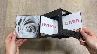 Double Swing Card Tutorial  Flip Photo Card  Greeting Card  Scrapbook Pop Up Card Ideas [upl. by Egiaf]