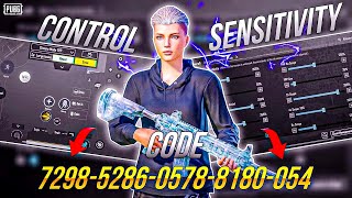 NEW UPDATE 290  BEST SENSITIVITY CODE  CONTROL SETTINGS PUBG MOBILEBGMI [upl. by Nnylamme]