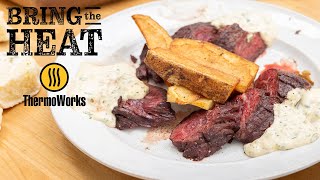 Grilling Hanger Steaks with Tuffy Stone [upl. by Nodnar]