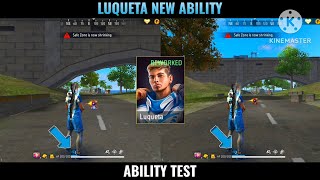 LUQUETA NEW ABILITY TEST  OB46 UPDATE FF MAX  FF LUQUETA ABILITY TEST  LUQUETA ABILITY TEST [upl. by Yltsew]