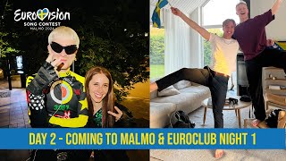 DAY 2 AT EUROVISION 2024  GOING TO MALMO AND EUROCLUB NIGHT 1 [upl. by Najed454]