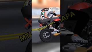 CHAPA DE MOCHILINHA NA MT 09🚨🔥🚀  MOTO WHEELIE 3Dshorts grau gaming viralvideo games wheelie [upl. by Duomham]