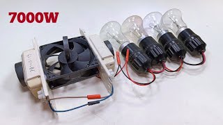 I turn into free energy generator 220V 7000W electricity magnet copper coil generator idea [upl. by Oryaj104]