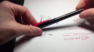 Uniball AIR review rollerball pen vs 207 and 307 [upl. by Zoi]