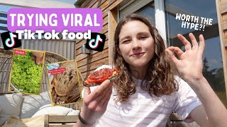 TRYING VIRAL TIKTOK FOODS 🤨👩‍🍳 [upl. by Octavius357]