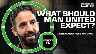 What are Ruben Amorim’s EXPECTATIONS following his arrival at Manchester United 😬  ESPN FC [upl. by Aeiram693]