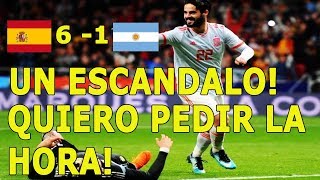 Relator argentino enojado Walter Nelson España 6  1 Argentina [upl. by Chaddy]