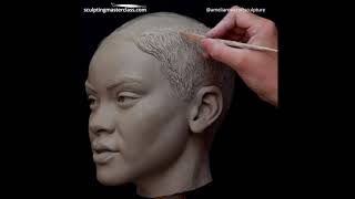 SCULPTING RIHANNA  AMELIA ROWCROFT SCULPTURE [upl. by Hgielek82]