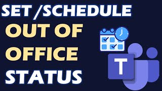 How to Set an Out of Office on Microsoft Teams [upl. by Aehtrod121]