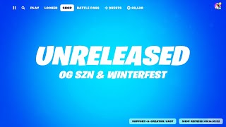 Item Shop UNRELEASED Winterfest amp OG Season Bundles [upl. by Orihakat]