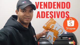 VENDENDO NA SHOPEE ADESIVOS PERSONALIZADOS [upl. by Josiah778]