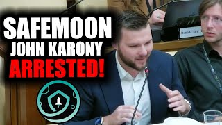 Safemoon CEO John Karony ARRESTED [upl. by Lebbie]