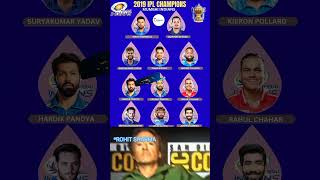 MUMBAI INDIANS 2019 IPL CHAMPIONS PLAYING X1 🥵🥵 [upl. by Hayley220]