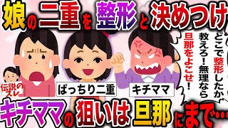 【基地ママ】「どこで整形したか教えろ！」と暴れるキチママ。次なる標的は私の旦那にまで…【伝説のスレ】 [upl. by Eciruam544]