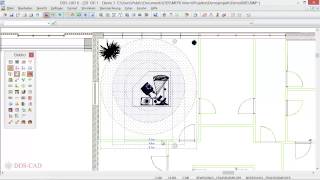 Planung von ESYLUXPräsenz und Bewegungsmeldern in DDSCAD [upl. by Ayhay]