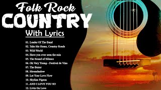 Folk Rock Country Music With Lyrics  Kenny RogersJohn DenverCat Stevens  Folk Rock Country [upl. by Woodall]